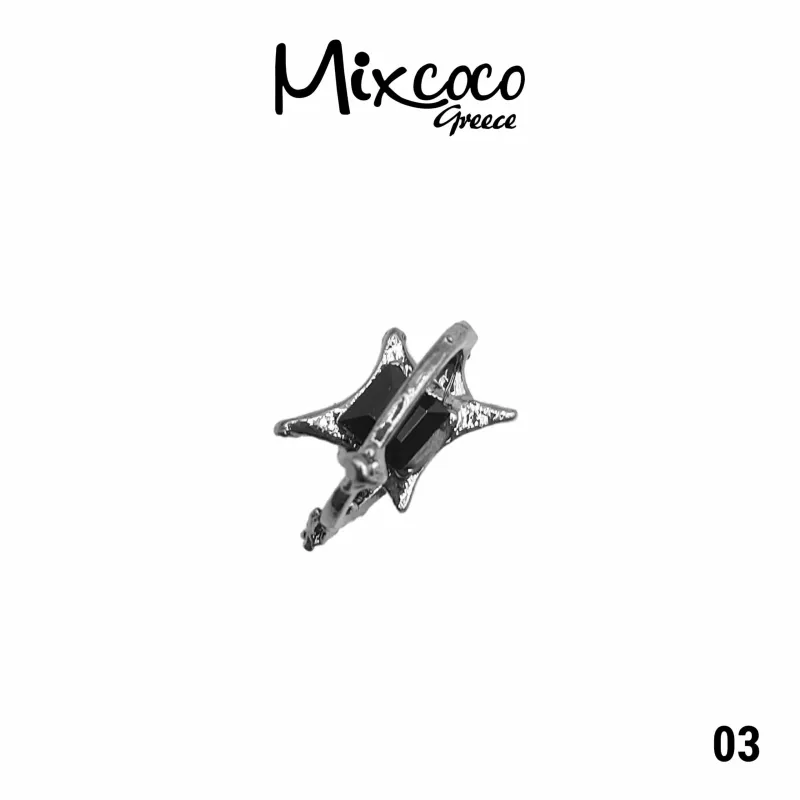 JEWELS ΜΕΤΑΛΛΙΚΑ ΔΙΑΚΟΣΜΗΤΙΚΑ 2 ΤΕΜ DARK 01- Mixcoco