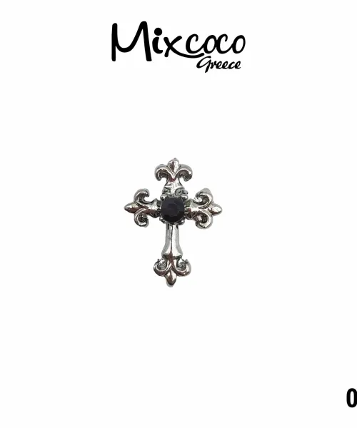 JEWELS ΜΕΤΑΛΛΙΚΑ ΔΙΑΚΟΣΜΗΤΙΚΑ 2 ΤΕΜ DARK 01- Mixcoco