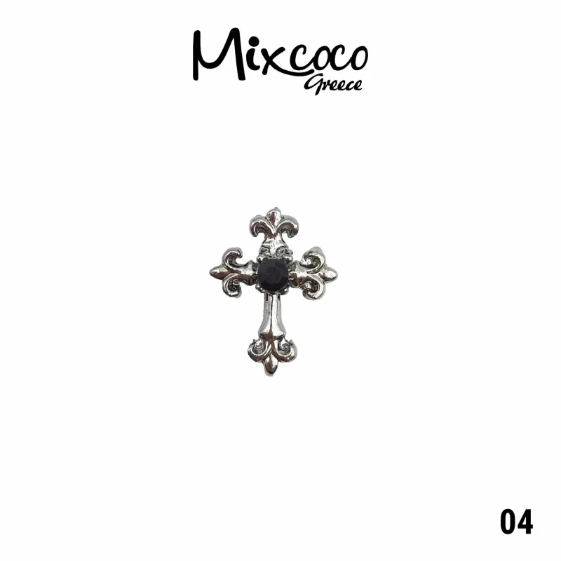JEWELS ΜΕΤΑΛΛΙΚΑ ΔΙΑΚΟΣΜΗΤΙΚΑ 2 ΤΕΜ DARK 01- Mixcoco