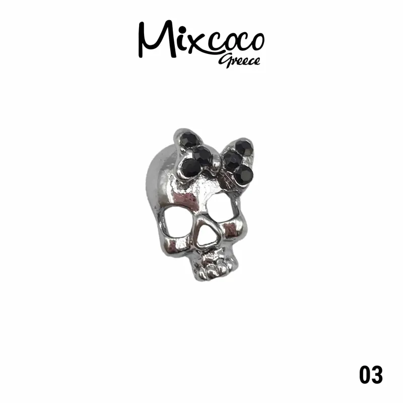 JEWELS ΜΕΤΑΛΛΙΚΑ ΔΙΑΚΟΣΜΗΤΙΚΑ 2 ΤΕΜ DARK 03- Mixcoco