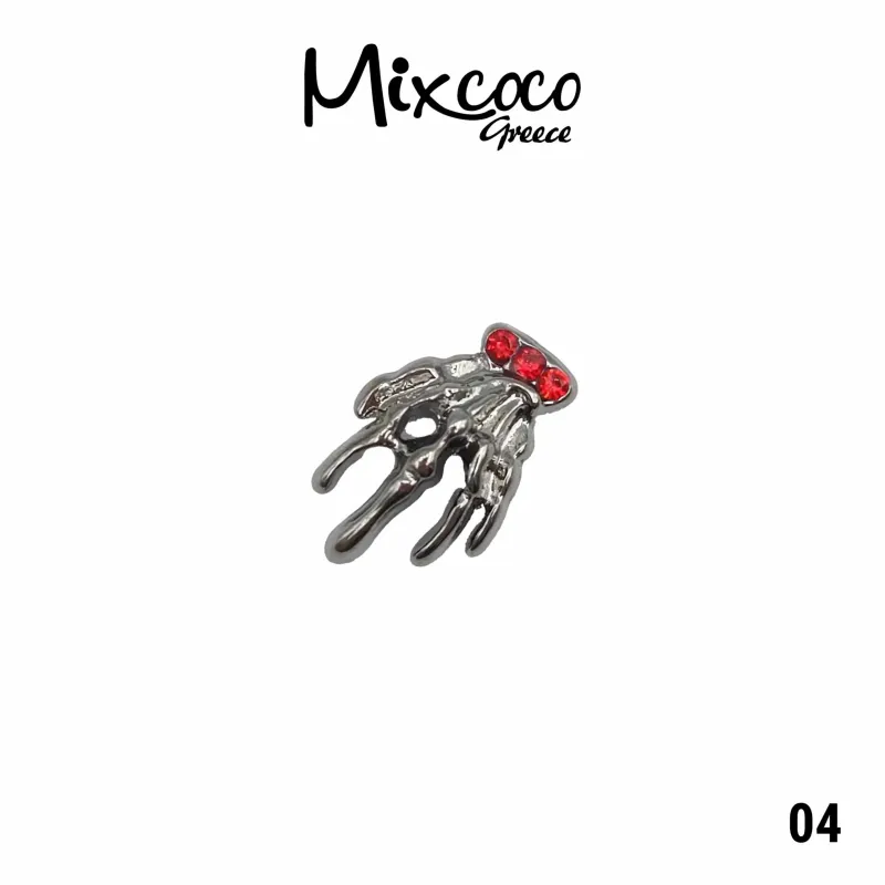 JEWELS ΜΕΤΑΛΛΙΚΑ ΔΙΑΚΟΣΜΗΤΙΚΑ 2 ΤΕΜ DARK 03- Mixcoco