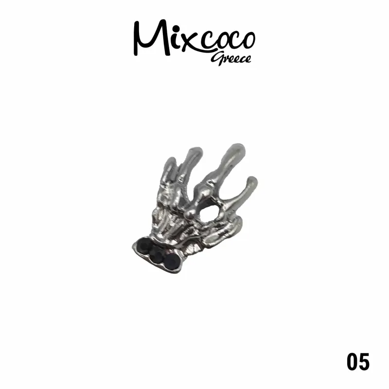 JEWELS ΜΕΤΑΛΛΙΚΑ ΔΙΑΚΟΣΜΗΤΙΚΑ 2 ΤΕΜ DARK 03- Mixcoco