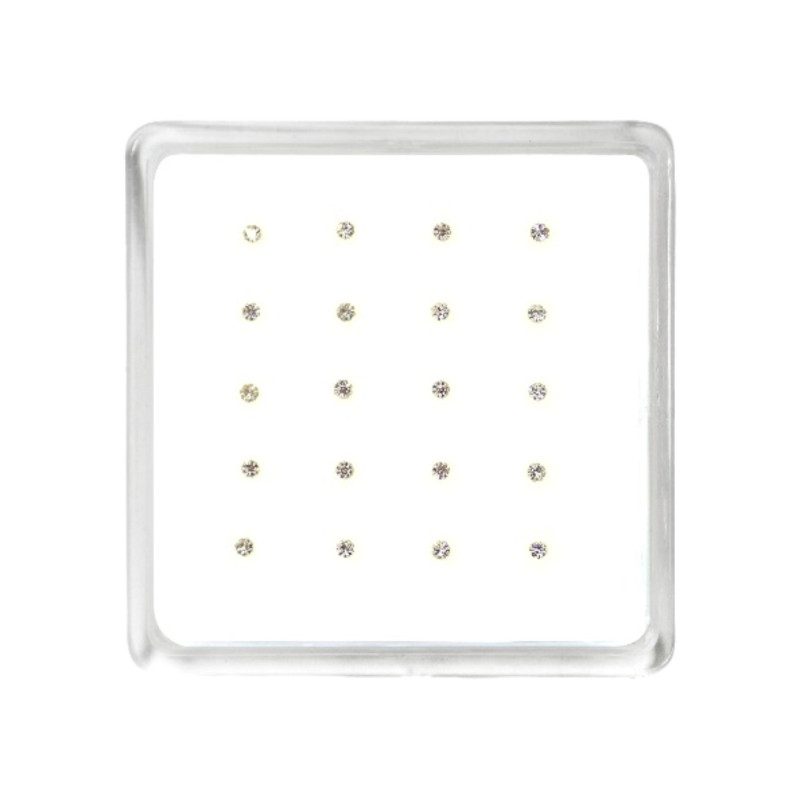 Σκουλαρίκι μύτης Silver 925 multiclip 2 mm με μπίλια