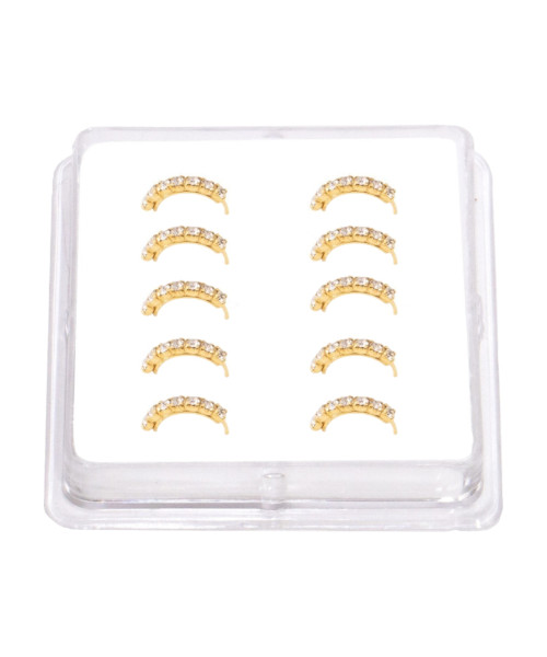 Σκουλαρίκι μύτης Silver 925  κρίκος χρυσό