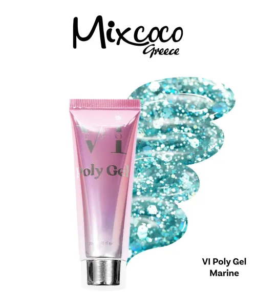 VI PRO GLITTER POLY GEL MARINE 30GR - SKU 174130