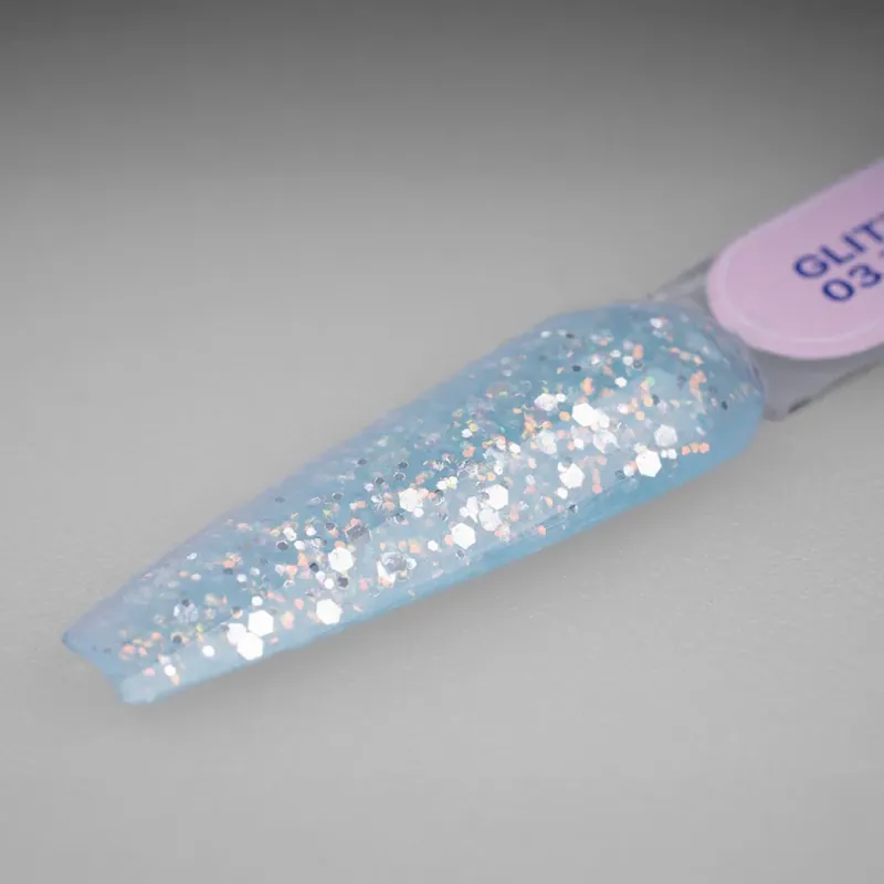 GLITTER LIQUID POLY GEL 03 TIDAL 15ML - SKU 175001-03