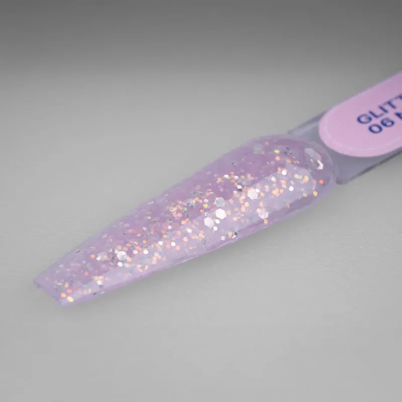 GLITTER LIQUID POLY GEL 06 NOVA 15ML - SKU 175001-06