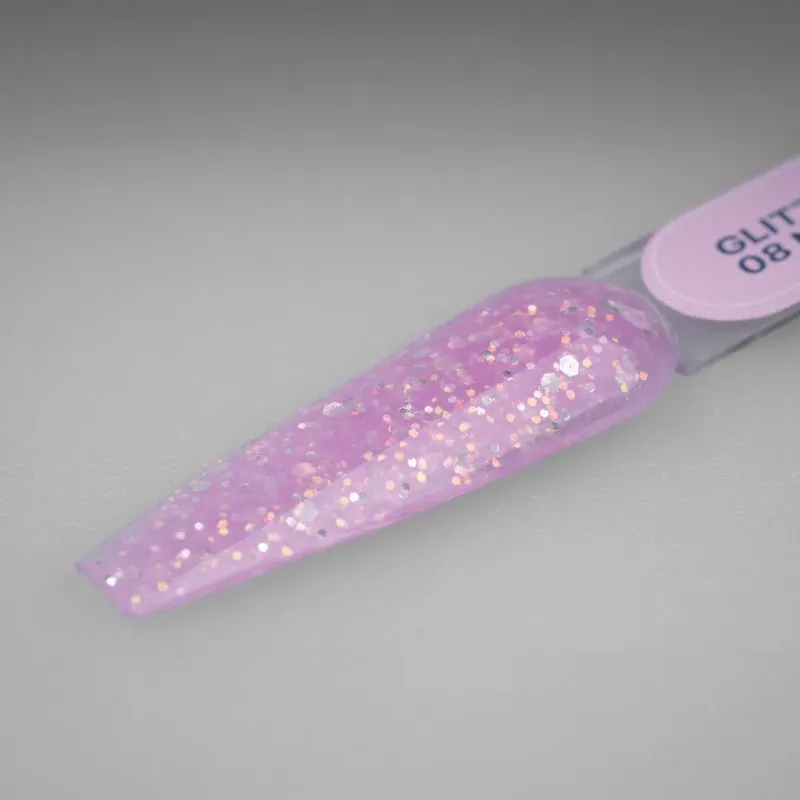 GLITTER LIQUID POLY GEL 08 NEBULA 15ML - SKU 175001-08