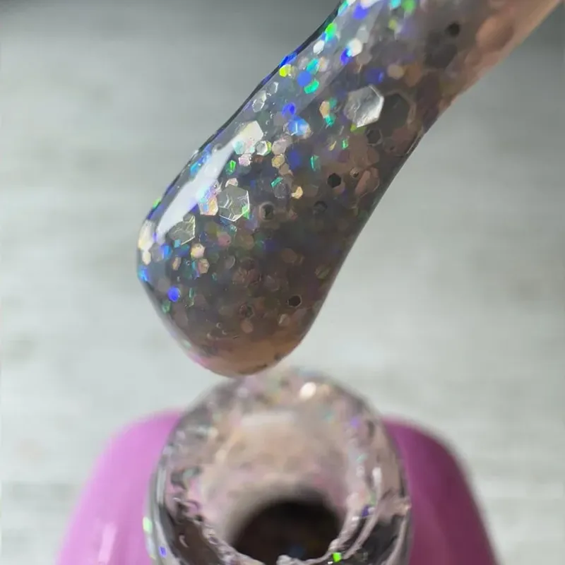 GLITTER LIQUID POLY GEL 17 REEF 15ML - SKU 175001-17