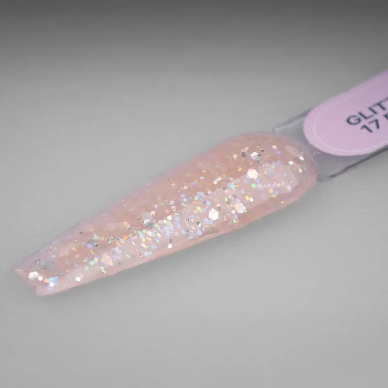 GLITTER LIQUID POLY GEL 17 REEF 15ML - SKU 175001-17