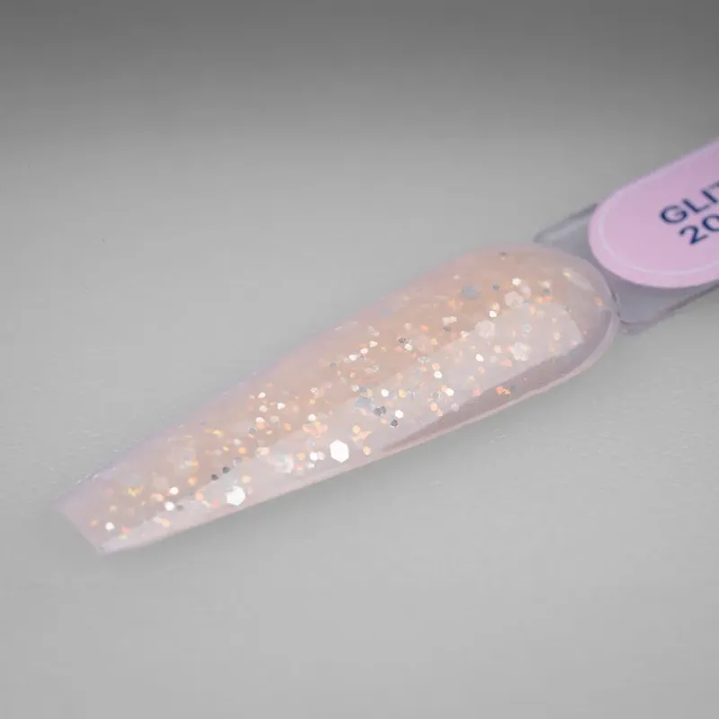 GLITTER LIQUID POLY GEL 20 DESERT 15ML - SKU 175001-20