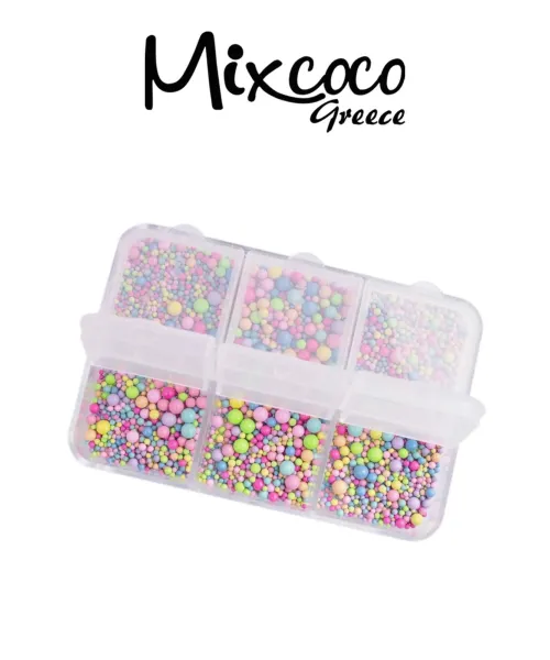 ΠΟΛΥΧΡΩΜΑ ΜΕΤΑΛΛΙΚΑ ΣΦΑΙΡΙΔΙΑ ΔΙΑΚΟΣΜΗΣΗΣ- Mixcoco