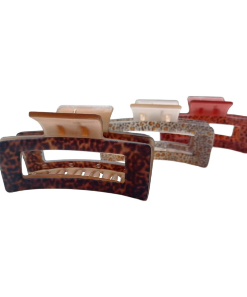 Κλάμερ μαλλιών  animal print 8 cm