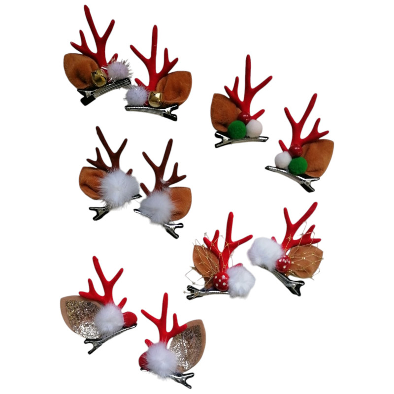 Χριστουγεννιάτικη Συλλογή, κλιπ μαλλιών σετ 2 τμχ