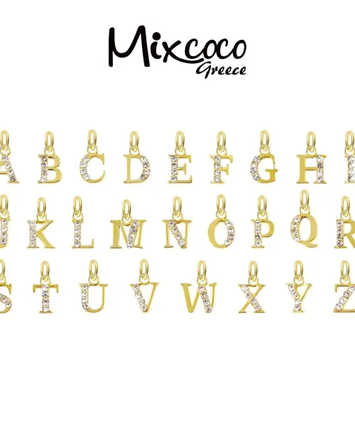 JEWEL ΣΚΟΥΛΑΡΙΚΙ ΝΥΧΙΩΝ ALPHABET 1TEM- Mixcoco