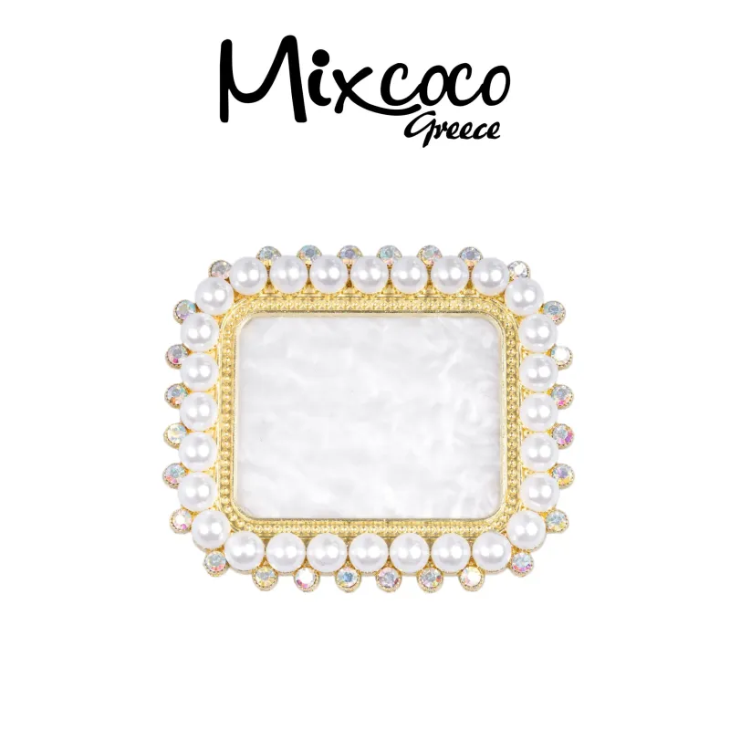 ΠΑΛΕΤΑ ΑΝΑΜΕΙΞΗΣ ΧΡΩΜΑΤΩΝ RECTANGLE GOLD PEARL- Mixcoco