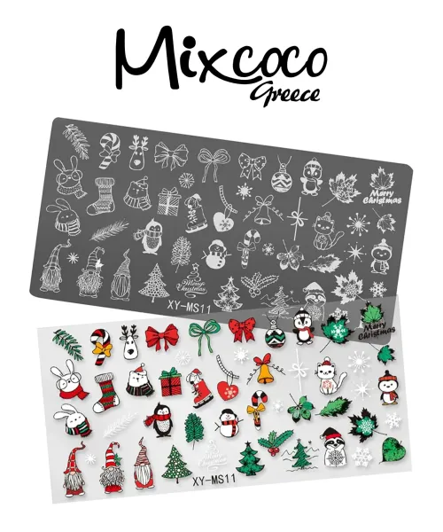 STAMP PLATE CHRISTMAS DESIGNS 05- Mixcoco