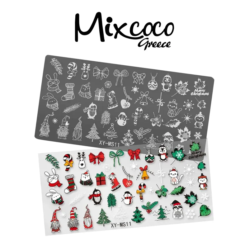 STAMP PLATE CHRISTMAS DESIGNS 05- Mixcoco