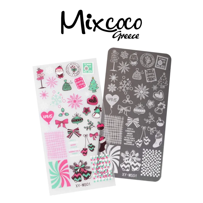 STAMP PLATE CHRISTMAS DESIGNS 06- Mixcoco