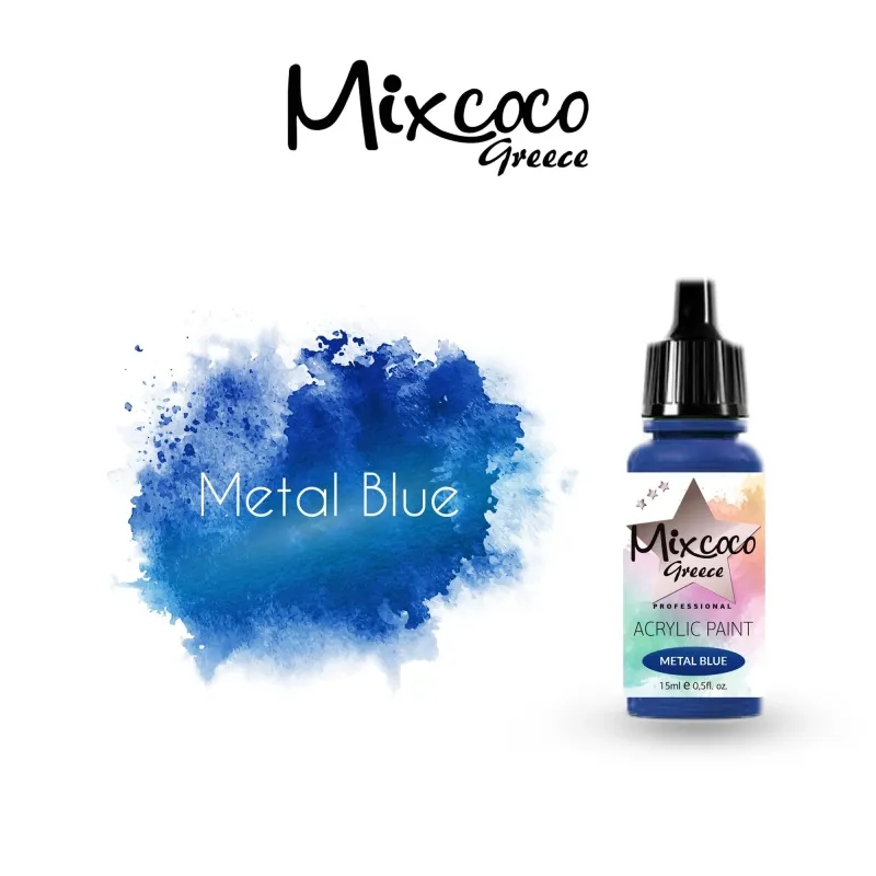 ΑΚΡΥΛΙΚΟ ΧΡΩΜΑ ΑΕΡΟΓΡΑΦΟΥ METAL BLUE 15ML - SKU 204151