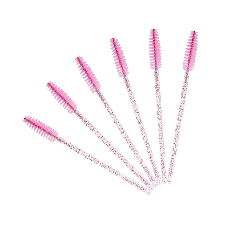 Βουρτσάκι βλεφαρίδων σετ 6 τμχ glitter