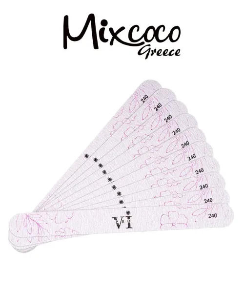 VI PRO ΑΝΤΑΛΛΑΚΤΙΚΑ ΛΙΜΑΣ STRAIGHT 240GRIT 10ΤΕΜ- Mixcoco