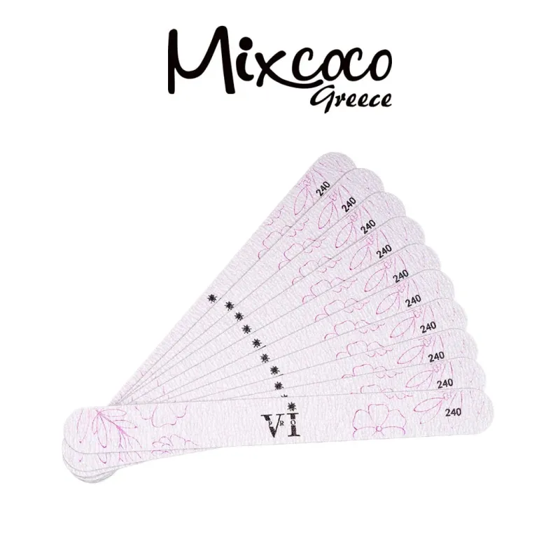 VI PRO ΑΝΤΑΛΛΑΚΤΙΚΑ ΛΙΜΑΣ STRAIGHT 240GRIT 10ΤΕΜ- Mixcoco