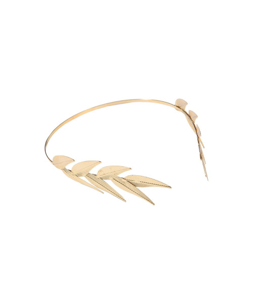 Αρχαιοελληνική στέκα με χρυσά φύλλα