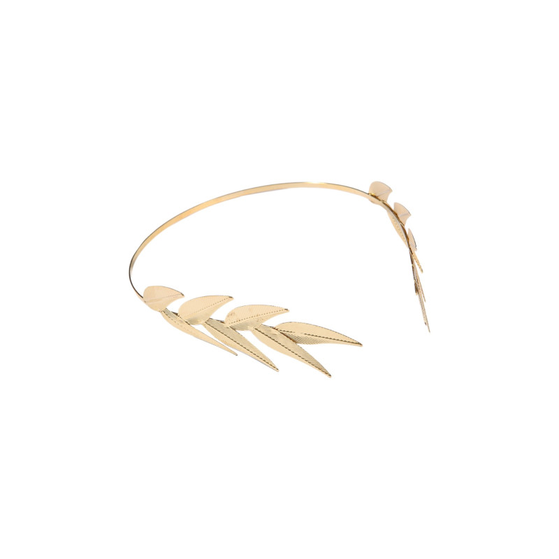 Αρχαιοελληνική στέκα με χρυσά φύλλα