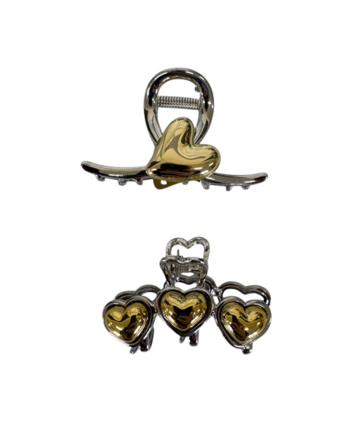 Κλάμερ μαλλιών μεταλλικό 5+6cm