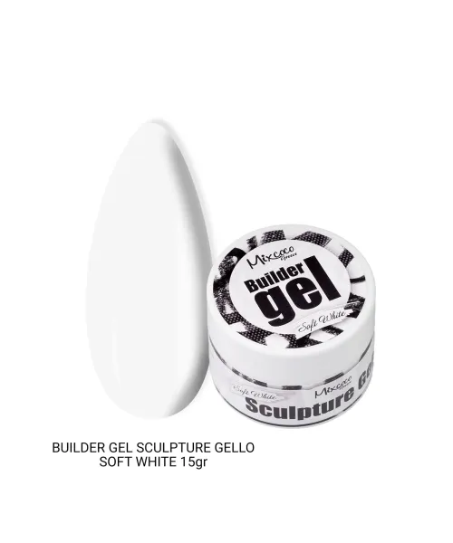 BUILDER GEL SCULPTURE GELLO SOFT WHITE MIXCOCO 15GR - SKU 150915