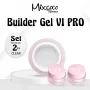 ΣΕΤ 2 ΤΜΧ VI PRO BUILDER GEL CLEAR- Mixcoco
