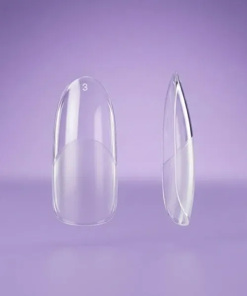 HALF BUFFED SOFT GEL TIPS OVAL - SKU 260561-02
