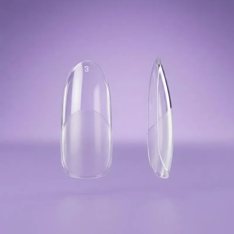 HALF BUFFED SOFT GEL TIPS OVAL - SKU 260561-02