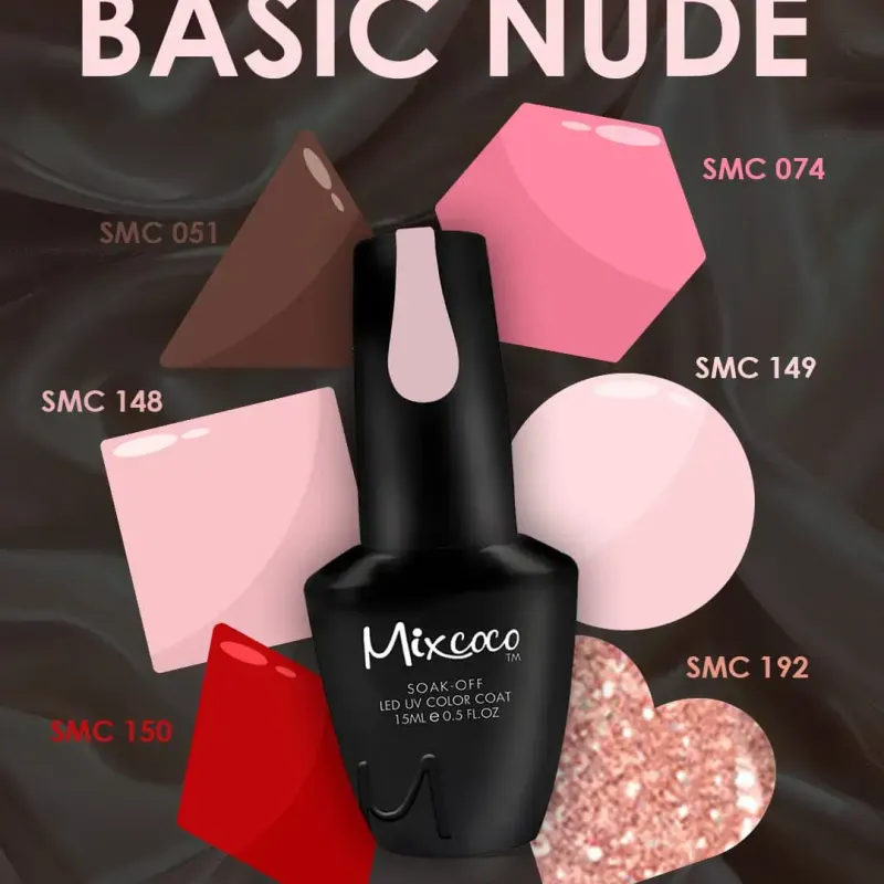 KIT ΒΕΡΝΙΚΙΩΝ MIXCOCO BASIC NUDE - SKU 151000-01