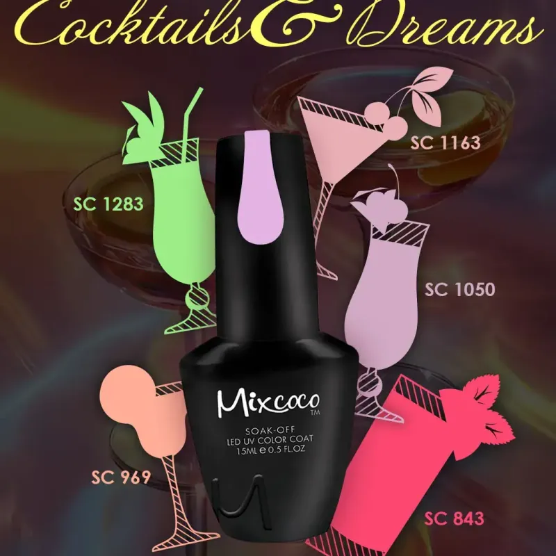 KIT ΒΕΡΝΙΚΙΩΝ MIXCOCO COCKTAILS & DREAMS - SKU 151000-010