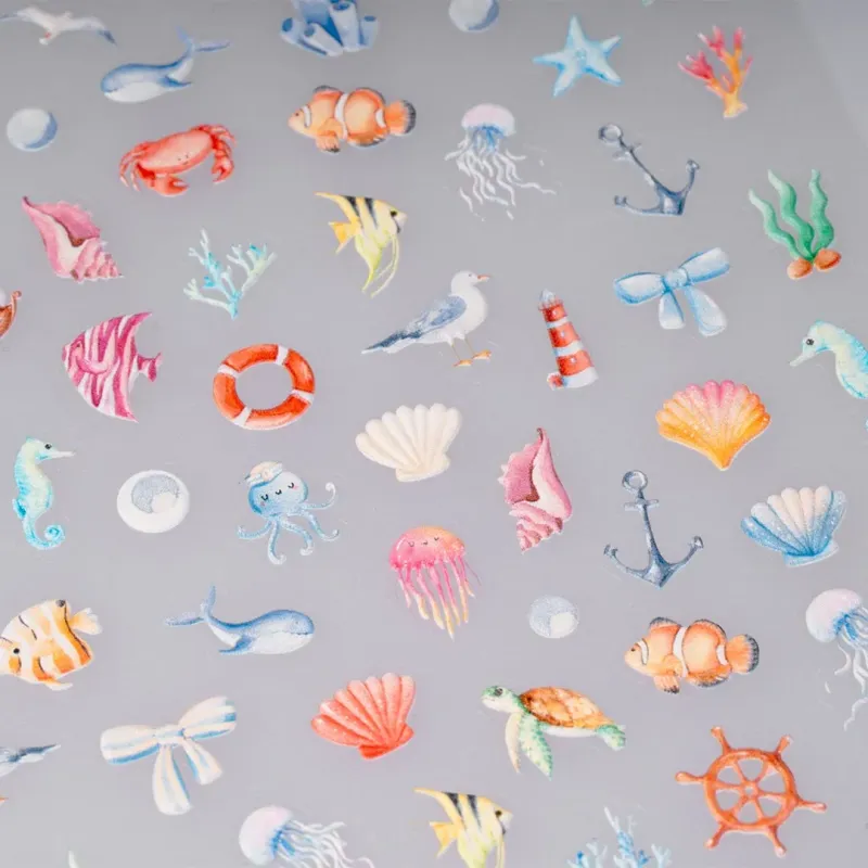 ΔΙΑΚΟΣΜΗΤΙΚΑ ΑΥΤΟΚΟΛΛΗΤΑ ΝΥΧΙΩΝ BORA BORA ISLANDS- Mixcoco