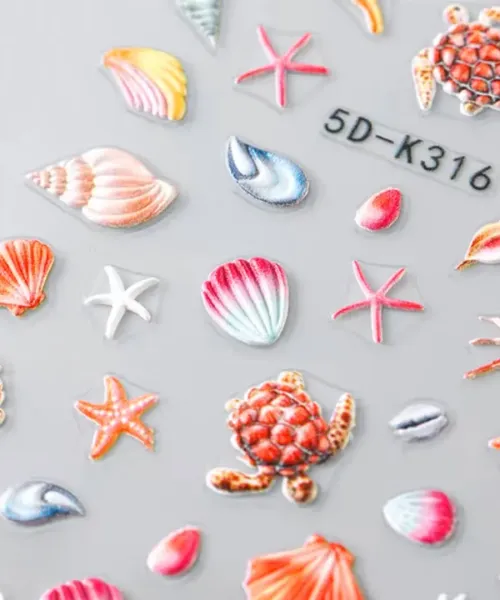 ΔΙΑΚΟΣΜΗΤΙΚΑ ΑΥΤΟΚΟΛΛΗΤΑ ΝΥΧΙΩΝ FIJI ISLANDS- Mixcoco