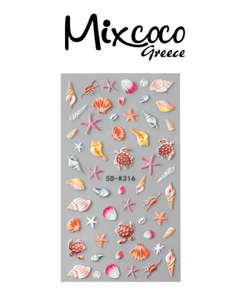 ΔΙΑΚΟΣΜΗΤΙΚΑ ΑΥΤΟΚΟΛΛΗΤΑ ΝΥΧΙΩΝ FIJI ISLANDS- Mixcoco