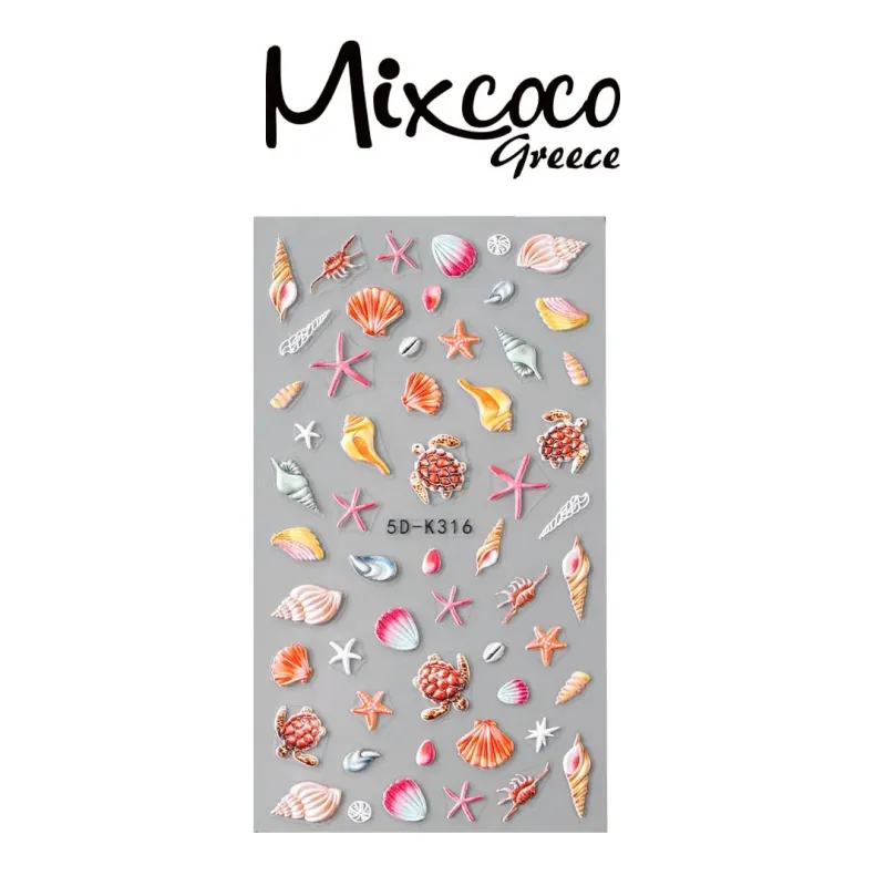 ΔΙΑΚΟΣΜΗΤΙΚΑ ΑΥΤΟΚΟΛΛΗΤΑ ΝΥΧΙΩΝ FIJI ISLANDS- Mixcoco