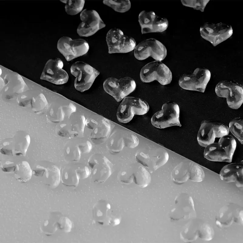 ΔΙΑΚΟΣΜΗΤΙΚΕΣ ΚΑΡΔΟΥΛΕΣ ΔΙΑΦΑΝΕΣ 6ΤΕΜ- Mixcoco