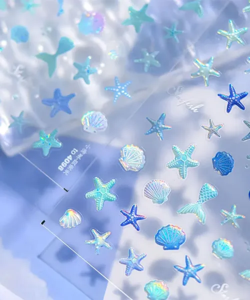 ΔΙΑΚΟΣΜΗΤΙΚΑ ΑΥΤΟΚΟΛΛΗΤΑ ΝΥΧΙΩΝ ΓΑΛΑΖΙΟΣ ΒΥΘΟΣ- Mixcoco