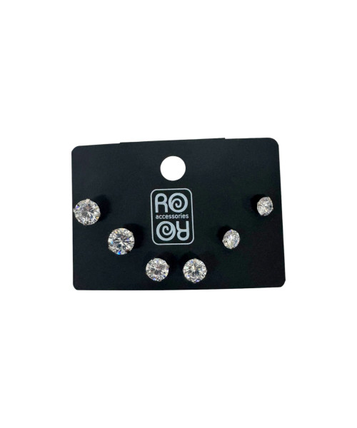 Σκουλαρίκια αυτιών 3 ζευγ./σετ  3-4-5mm