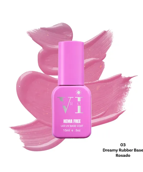DREAMY RUBBER BASE 03 ROSADO 15ML- Mixcoco