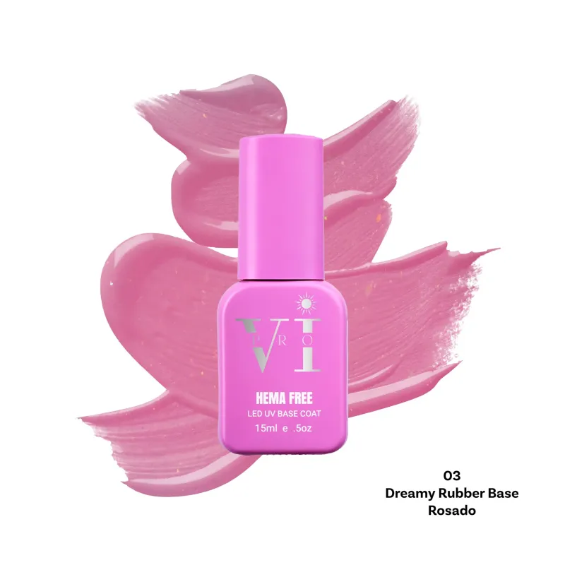 DREAMY RUBBER BASE 03 ROSADO 15ML- Mixcoco