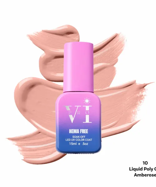LIQUID POLY GEL 10 AMBERROSE 15ML - SKU 175000-10