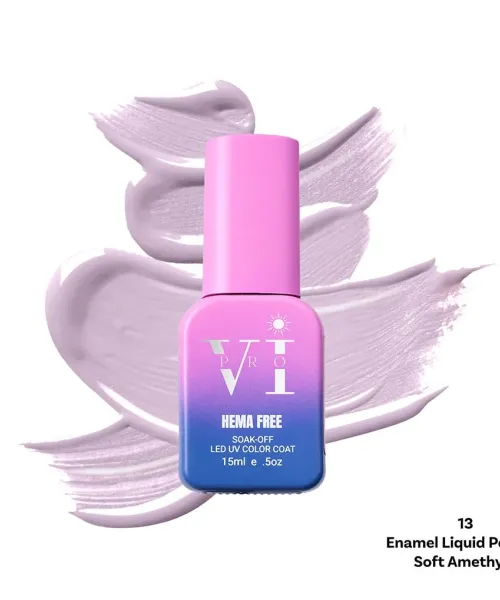 ENAMEL LIQUID POLY GEL 13 SOFT AMETHYST 15ML - SKU 175003-13