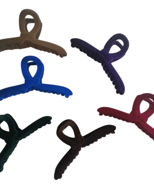 Κλάμερ μαλλιών  βελούδινο 13 cm