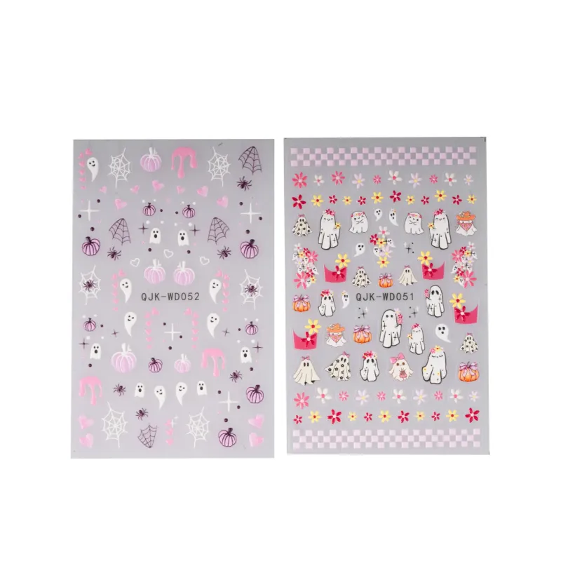 ΔΙΑΚΟΣΜΗΤΙΚΑ ΑΥΤΟΚΟΛΛΗΤΑ ΝΥΧΙΩΝ CUTE GHOSTS- Mixcoco