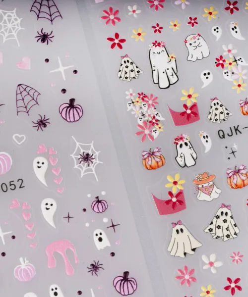 ΔΙΑΚΟΣΜΗΤΙΚΑ ΑΥΤΟΚΟΛΛΗΤΑ ΝΥΧΙΩΝ CUTE GHOSTS- Mixcoco
